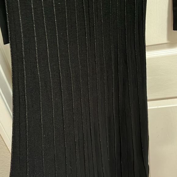 Soft Surroundings Womens Palamero Maxi Dress Black Pleated Knit Skirt XS EUC - Picture 5 of 10